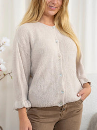 Marta Du Chateau - Juliana Knit Cardigan Beige
