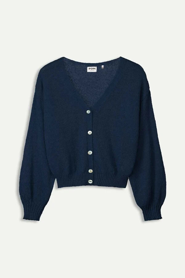 POM Amsterdam - Deep Dark Blue Cardigan