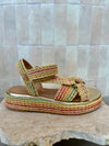 Fiorina - Jess Rainbow Multi Beige Woven Sandal