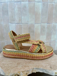 Fiorina - Jess Rainbow Multi Beige Woven Sandal