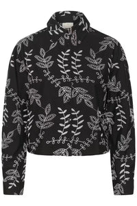 KAFFE - Elora Black Embroidered Shirt