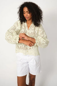 Mos Mosh - Tazzin Caza Blouse Celadon