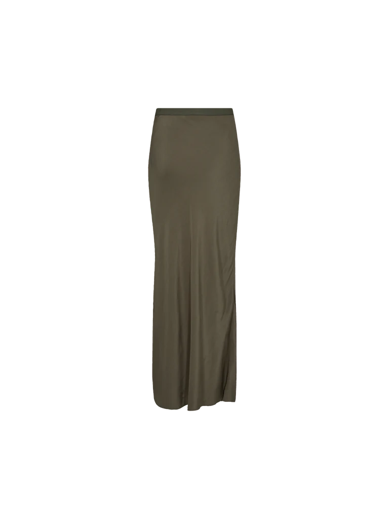 MOS MOSH - Bias Solida Long Skirt Dusty Olive