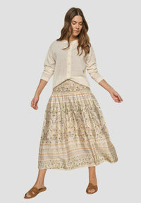 Mos Mosh - Alyce Linen Cardigan Ecru