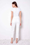UP! Pants - 25inch Cropped Denim Pant White