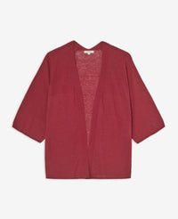 Yerse - Kimono Cardigan Rojo Washed Red