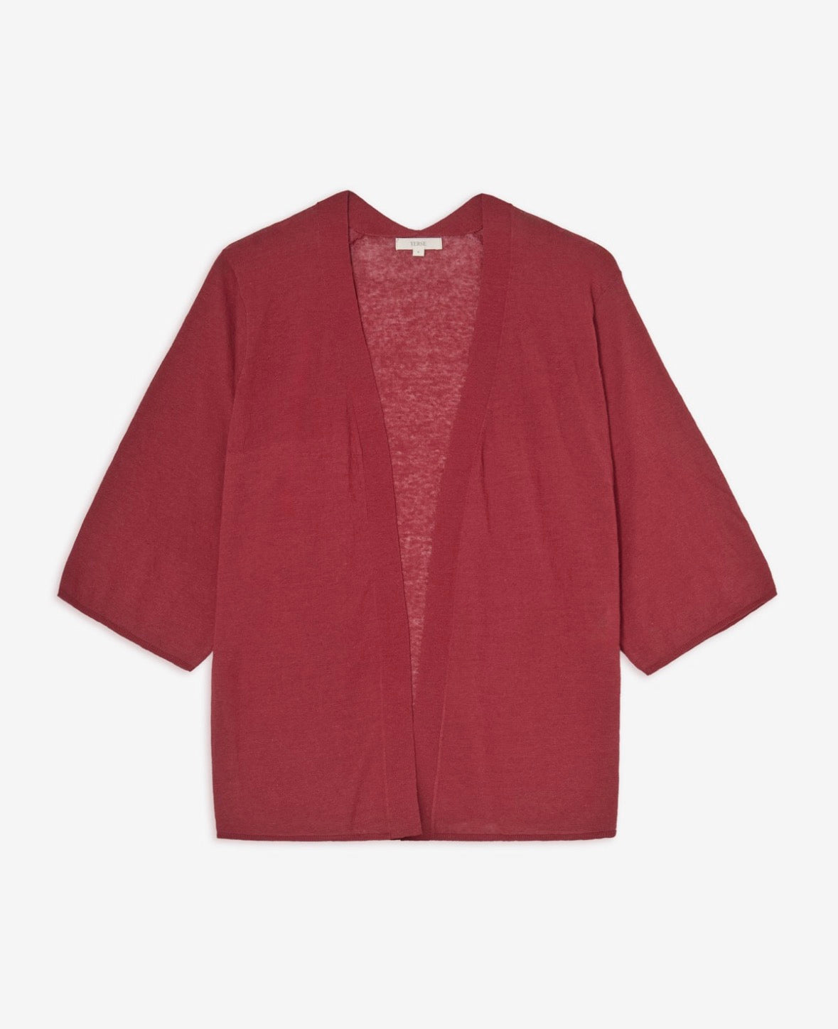 Yerse - Kimono Cardigan Rojo Washed Red
