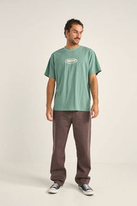 Rhythm - Elliptic Printed SS T-Shirt Vintage Green