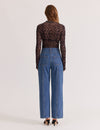 Staple the Label - Zadie Mesh Top Camel/Black