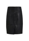 CC Heart - Maggie Leather Skirt Black