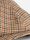 Mr Simple - Shelby newsboy Cap Brown Houndstooth