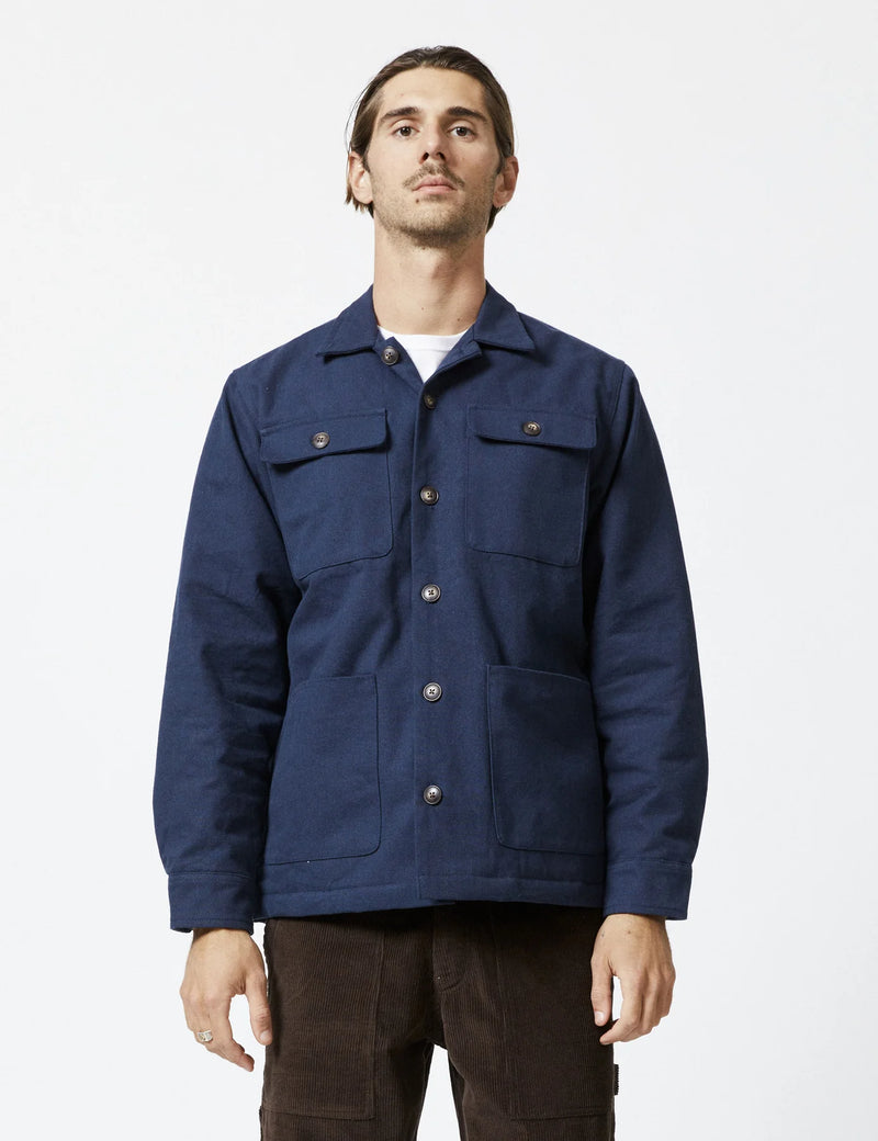 Mr Simple - Stockyard Sherpa Jacket Navy