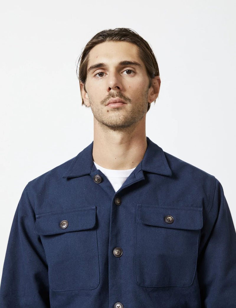 Mr Simple - Stockyard Sherpa Jacket Navy