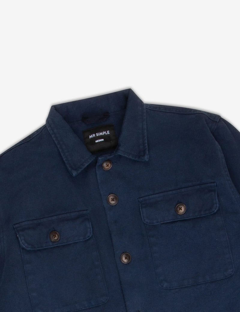 Mr Simple - Stockyard Sherpa Jacket Navy