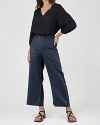 Amelius - Barossa Linen Pant Navy