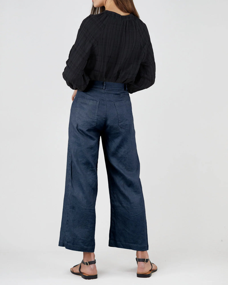 Amelius - Barossa Linen Pant Navy