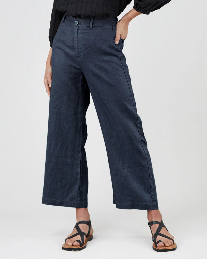 Amelius - Barossa Linen Pant Navy