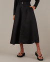 Amelius - Barossa Linen Skirt Black