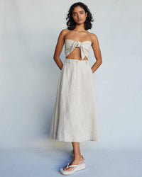 Amelius - Barossa Linen Skirt Natural
