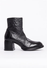 A.S 98 - Black Quilted Ankle Boot