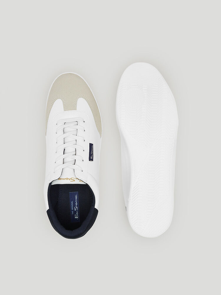 Ben Sherman Mens -  Fenton Trainer - White Navy