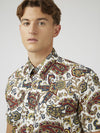 Ben Sherman - Large Paisley Print Short Sleeve Shirt