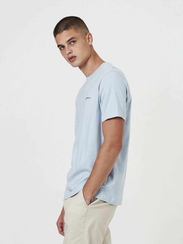 Ben Sherman - Signature Chest Embroidery Tee - Light Blue