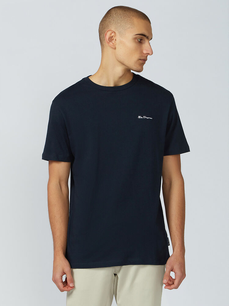 Ben Sherman - Signature Chest Embroidery Tee - Midnight