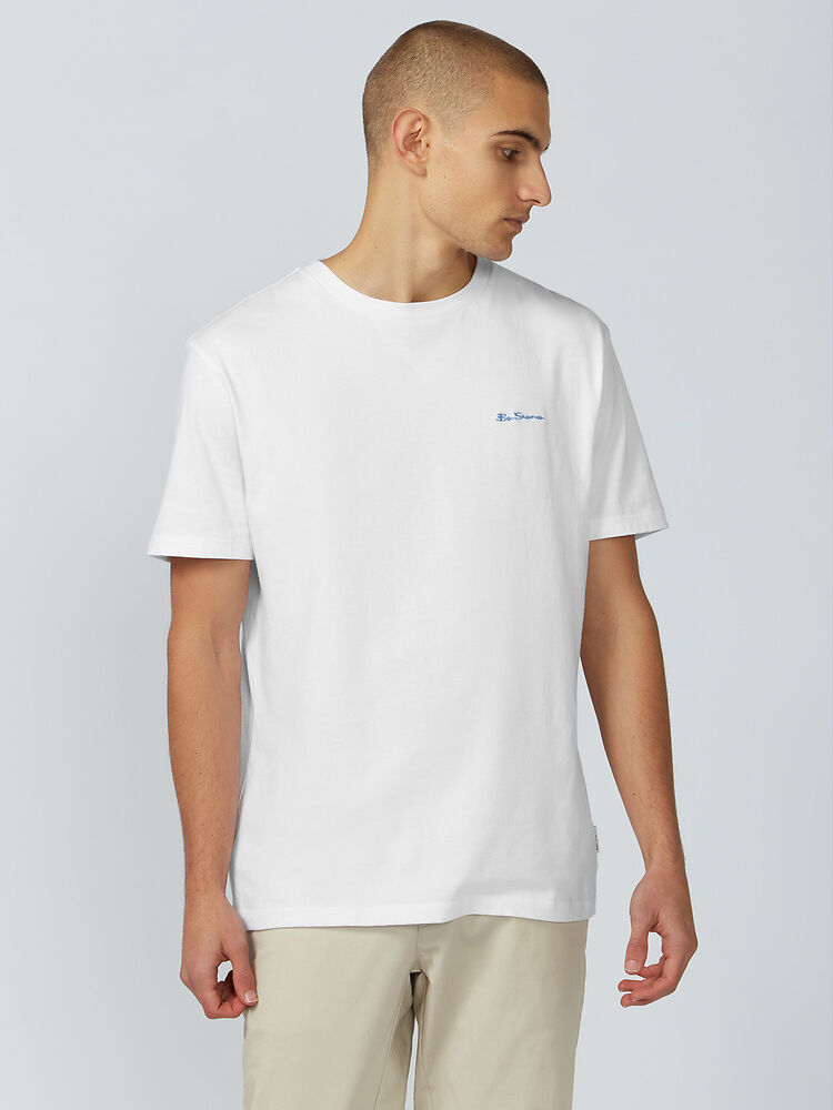 Ben Sherman - Signature Chest Embroidery Tee - White