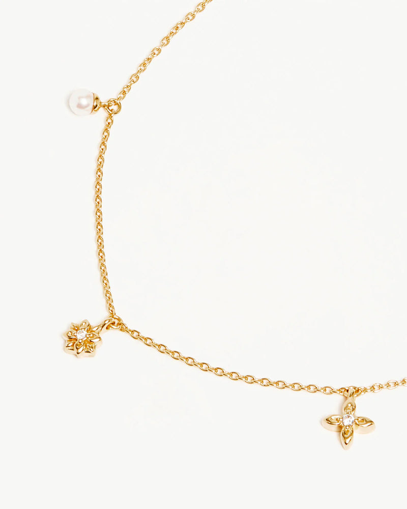 By Charlotte - Live in Peace Choker 18k Gold Vermeil