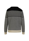 Coster Copenhagen - CC Logo Jacquard Knit with Round Neck Black/Ecru