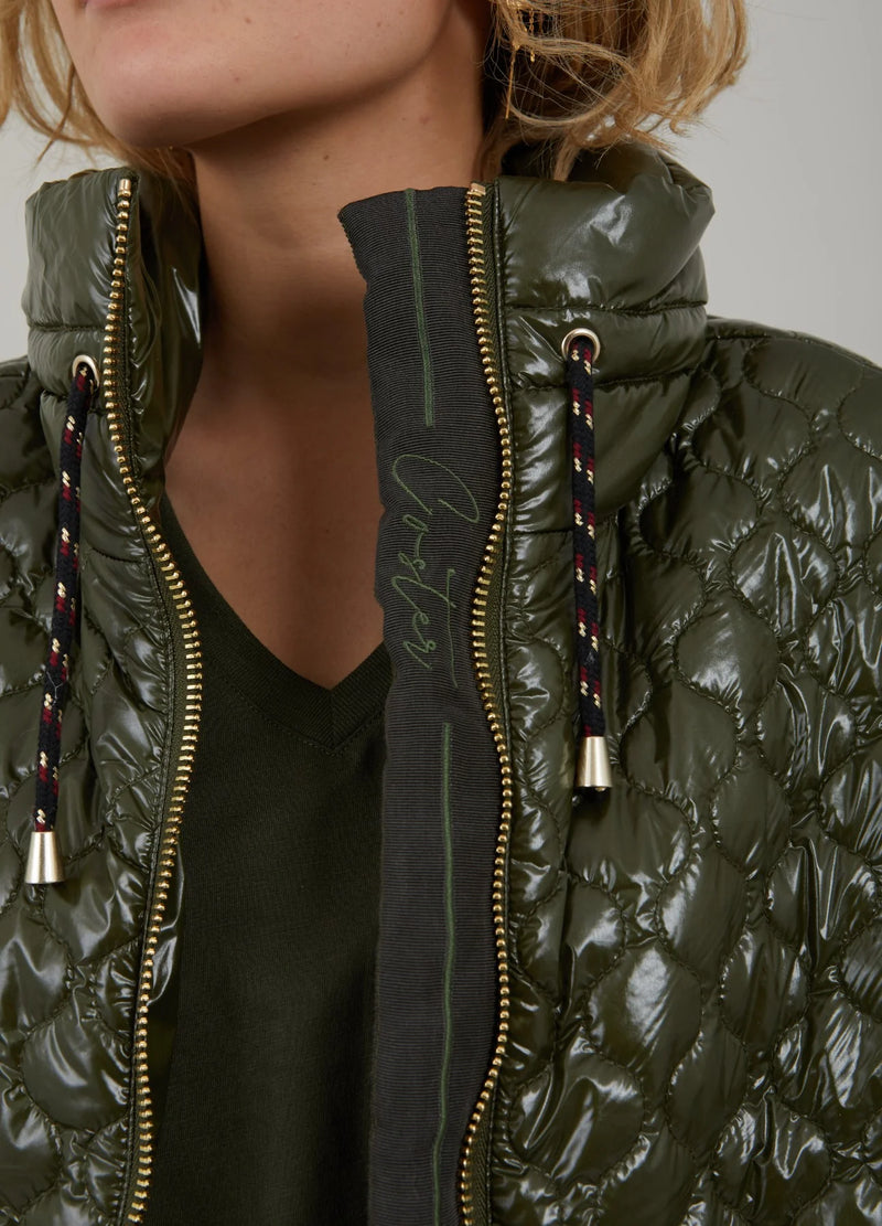 Coster Copenhagen - Quilted Jacket Fall Leaves Green