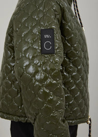 Coster Copenhagen - Quilted Jacket Fall Leaves Green