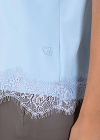 CC Heart - Rosie Lace Camisole Top Light Blue