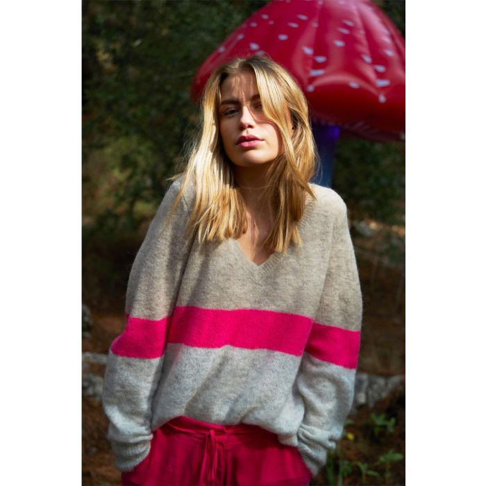 Coster Copenhagen - Knit with Pink Stripe