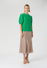 Dea Kudibal - Melody Knit with Cable Stitch in Parakeet Green