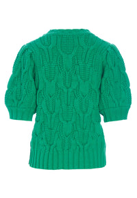 Dea Kudibal - Melody Knit with Cable Stitch in Parakeet Green