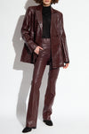 Gestuz - Rael GZ Leather Blazer Bitter Chocolate