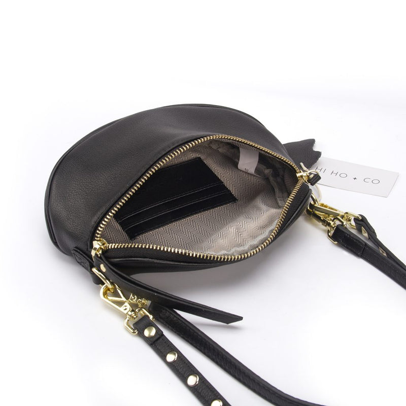 Hi Ho - Obsessed Mini Crossbody Bag in Black/Gold