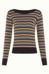 King Louie - Audrey Top Sixties Stripe Black