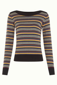 King Louie - Audrey Top Sixties Stripe Black