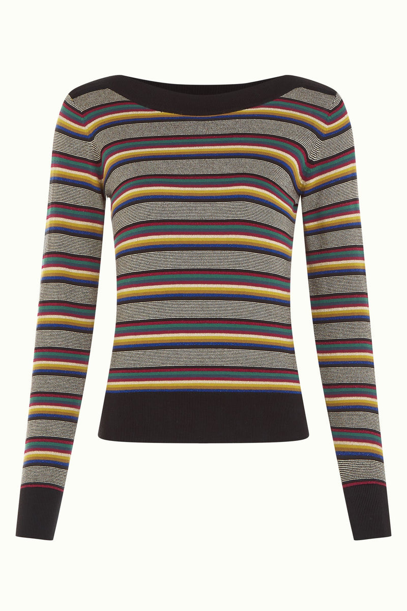 King Louie - Audrey Top Sixties Stripe Black