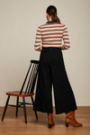 King Louie - Polo Ribbed Top Lapis Stripe Black