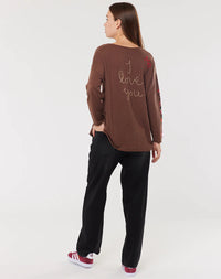 ME369 - Jessie V-Neck Knitted Brown Sweater