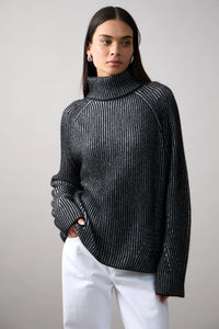 Mia Fratino - Ren Rollneck Jet Black/Foggy