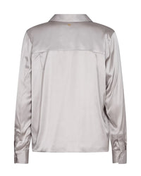 Mos Mosh - Finley Satin Shirt Quiet Gray