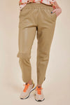 Mos Mosh - Zabel Leather Sweatpant in Twill