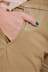 Mos Mosh - Zabel Leather Sweatpant in Twill