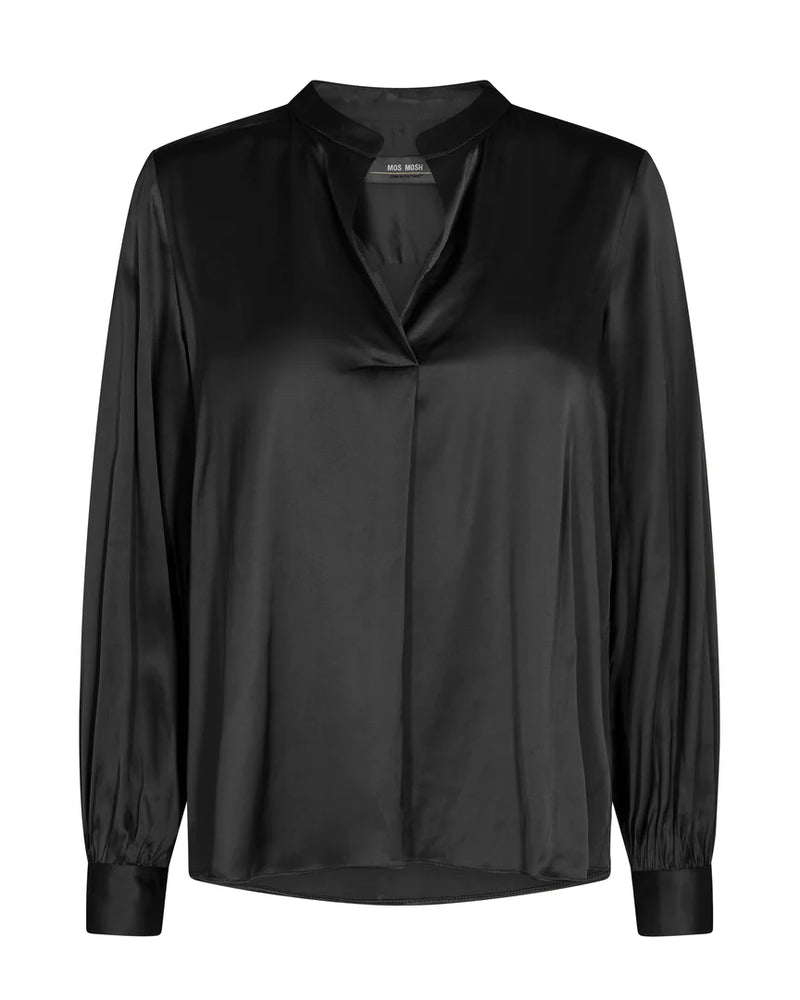 Mos Mosh - Enfa Satin Blouse Black