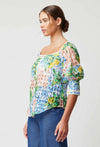 ONCE WAS - Lucia Cotton Silk Top in Limonata